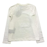 TRUSSARDI shirt girocollo tinta unita con stampa in contrasto Bianco per Bambino TIA24027TS BIANCO TRUSSARDI 