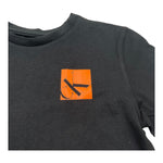 Calvin Klein T-Shirt Girocollo Tinta Unita con Logo per Bambino IB0IB02351 NERO CALVIN KLEIN 