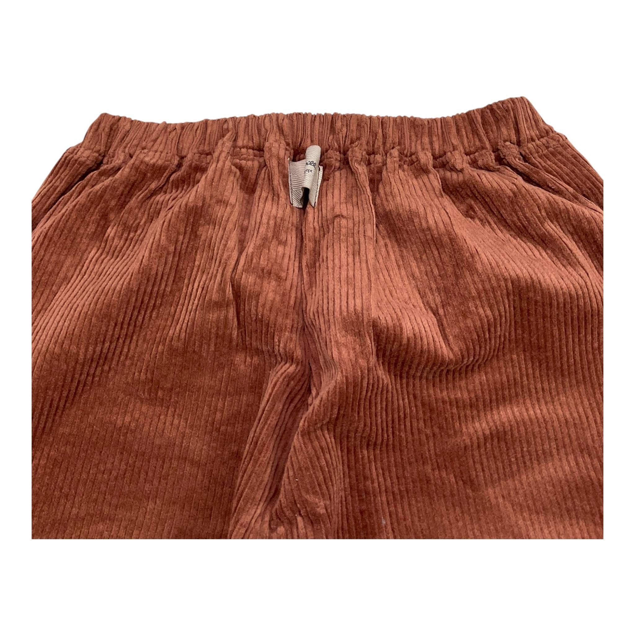 @MADILLY pantalone tinta unita con elastico in vita Tabacco per Bambino 02008 TABACCO @MADILLY 