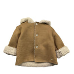 LE BEBE' giubbino tinta unita con cappuccio in camoscio Biscotto per Bambino LBB4667 BISCOTTO LE BEBE' 