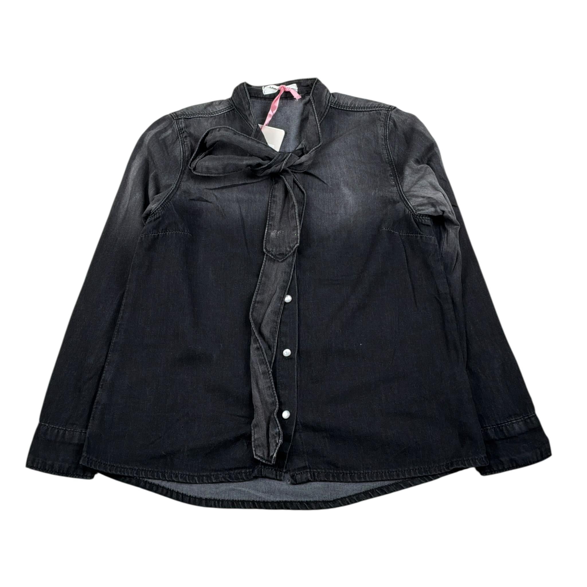 Vicolo Camicia In Denim tinta unita Nero per Bambina 3141CD1048 NERO VICOLO 
