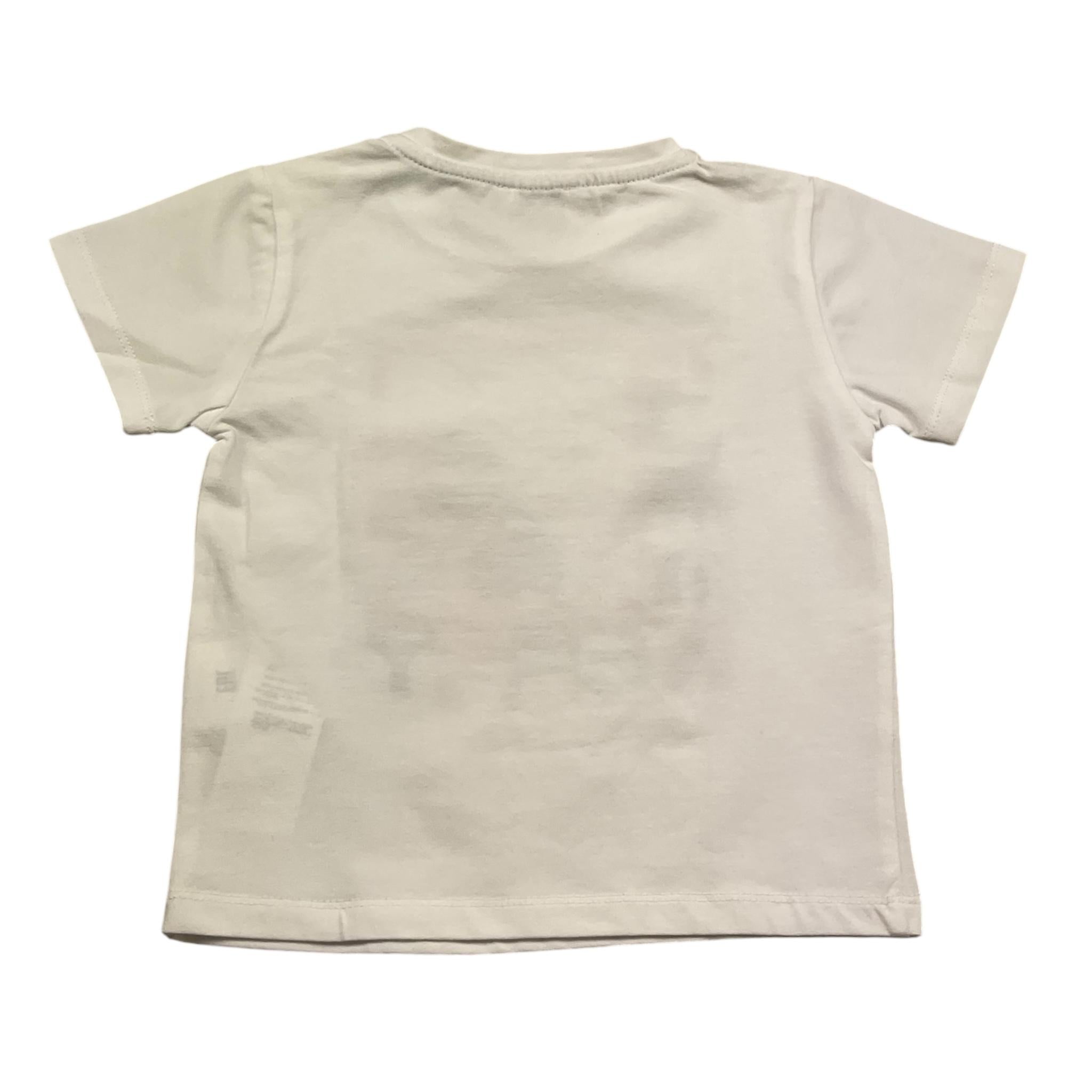 Peuterey T-Shirt Girocollo Tinta Unita con Stampa per Neonato PTB2300 BIANCO PEUTEREY 