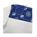 Daniele Alessandrini Solid Color Crew Neck T-Shirt With White Logo Print for Newborns