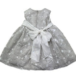 Le Bebe Abito Giromanica Cerimoniale Tinta Unia con Ricami per Neonata LBG373 BEIGE LE BEBE 