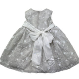 Le Bebe Abito Giromanica Cerimoniale Tinta Unia con Ricami per Neonata LBG373 BEIGE LE BEBE 