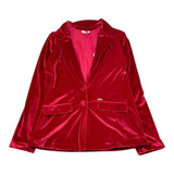 LIU JO giacca tinta unita in velluto Rosso per Bambina GF3162 ROSSO LIU JO 