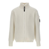 C.P. COMPANY maglia tinta unita con zip Panna per Bambino CUW004X PANNA C.P. COMPANY 
