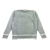Nupkeet Solid Color Sweater With Embroidery And V-Neck Grey For Boys