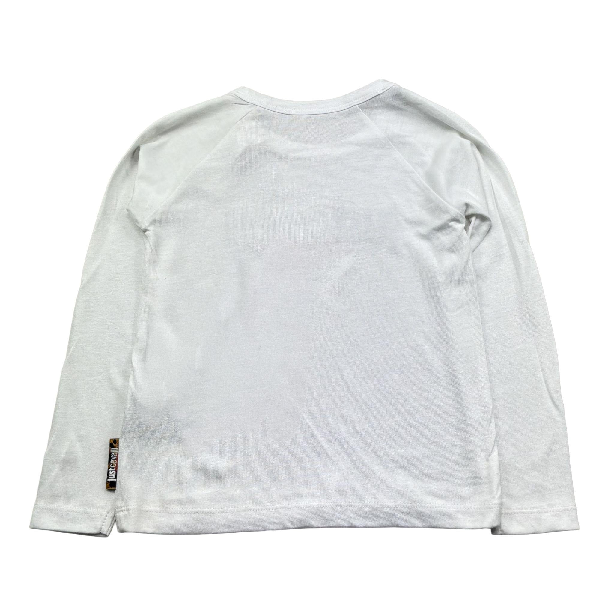 Just Cavalli Shirt Girocollo Tinta Unita con Stampa per Neonata JIP26027TS BIANCO JUST CAVALLI 