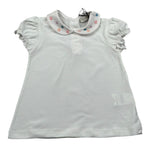 J.O. Milano T-Shirt Tinta Unita con Colletto per Neonata 576G3 BIANCO J.O. MILANO 