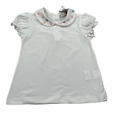J.O. Milano T-Shirt Tinta Unita con Colletto per Neonata 576G3 BIANCO J.O. MILANO 