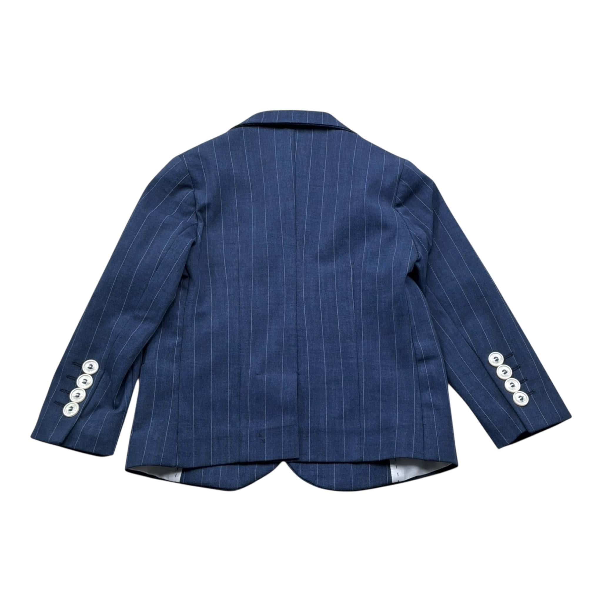 Emanuel Pris Giacca Tinta Unita Fantasia A Righe per Bambino EGC1126B BLU EMANUEL PRIS 