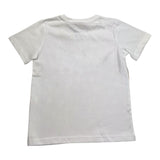 Cesare Paciotti Solid Color Crew Neck T-Shirt With White Logo Print For Boys