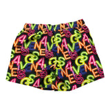 4Giveness Black Printed Plain Swimsuit for Boys
