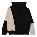 MAISON MARGIELA felpa bicolore con stampa e cappuccio Nero/beige per Bambino M60679 NERO/BEIGE MAISON MARGIELA 