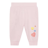GUESS completo 2 pezzi felpa-pantalone Bianco/rosa per Neonata A4YG03AKA6R3 BIANCO/ROSA GUESS 