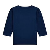 GUESS shirt girocollo tinta unita con stampa Blu per Neonata K4YI25K6YW4 BLU GUESS 