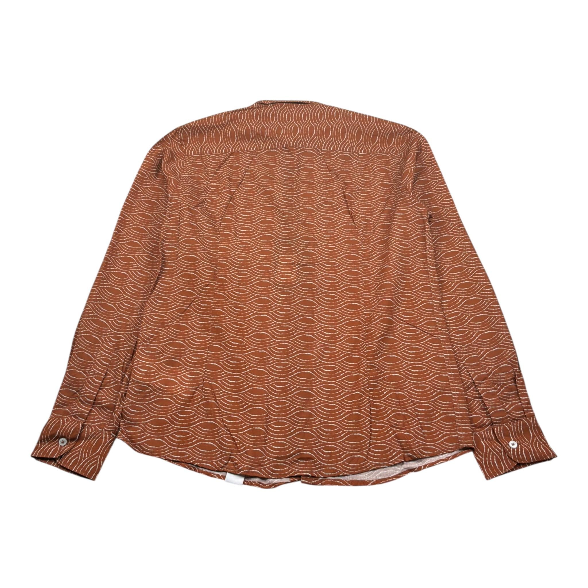 Paolo Pecora Camicia tinta unita con Fantasia Marrone per Bambino P3696 MARRONE PAOLO PECORA 