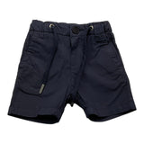 Jeckerson Bermuda Solid Color With Elastic Waist Blue For Newborn