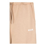 MSGM pantalone tuta tinta unita con elastico  Beige per Bambina F4MSJUFP065 BEIGE MSGM 