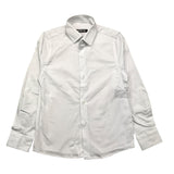 Never Too Long Sleeve Shirt Solid Color White For Boys