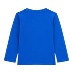 GUESS shirt girocollo tinta unita con stampa Cobalto per Bambino N4YI13K8HM4X COBALTO GUESS 