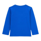 GUESS shirt girocollo tinta unita con stampa Cobalto per Bambino N4YI13K8HM4X COBALTO GUESS 