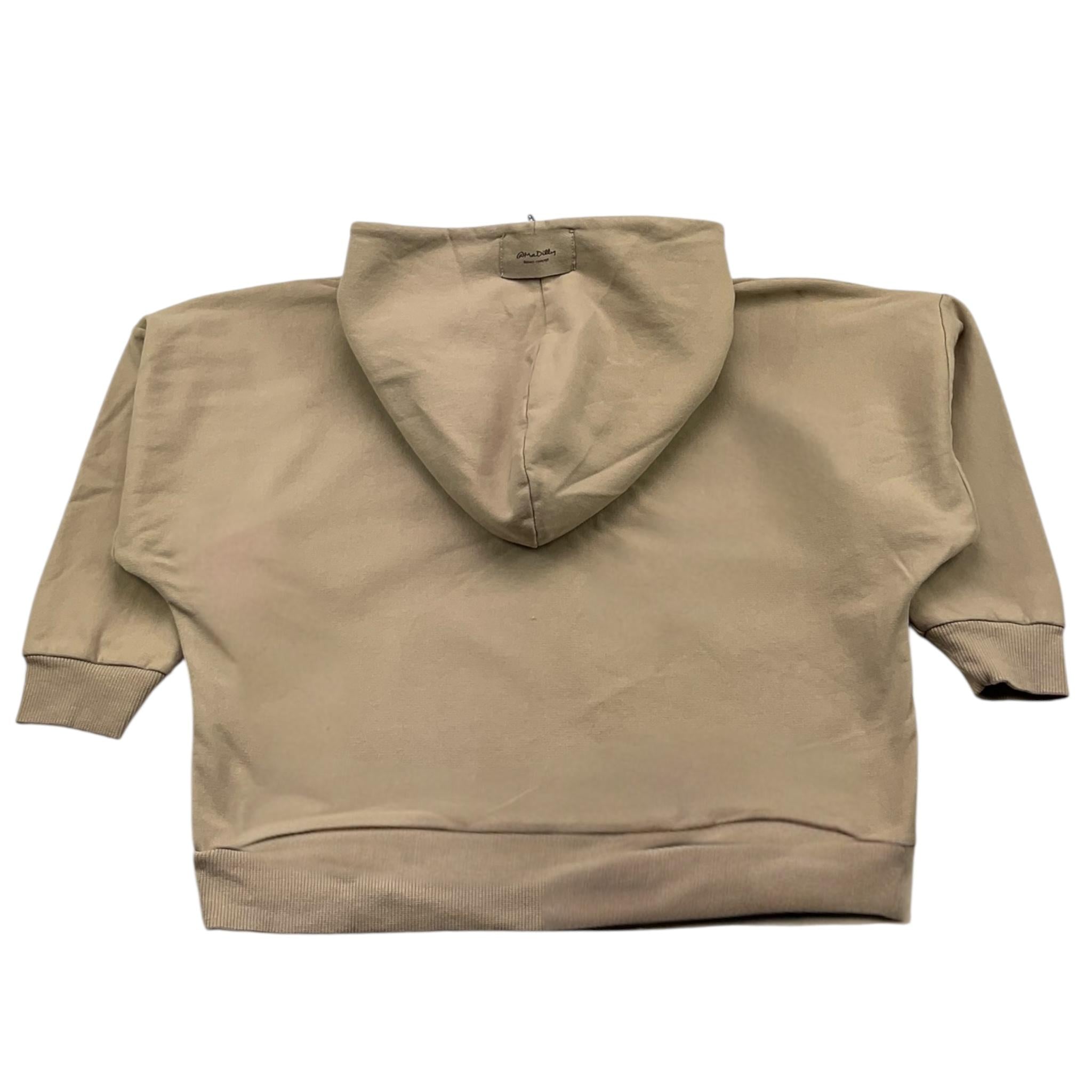 @MADILLY felpa chiusa con cappuccio tinta unita Sabbia per Bambino 01837 SABBIA @MADILLY 