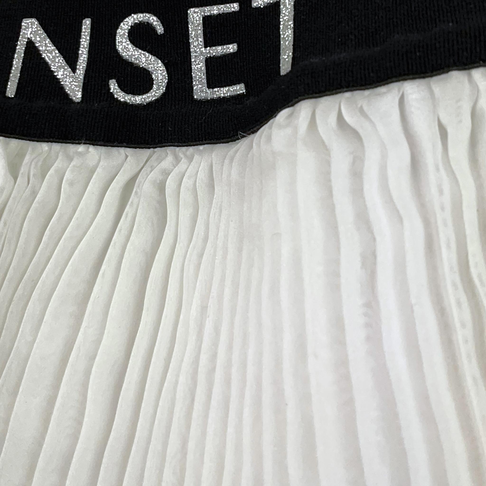 Twinset Gonna Tinta Unita con Elastico In Vita per Bambina 221GJ2QAC BIANCO TWINSET 