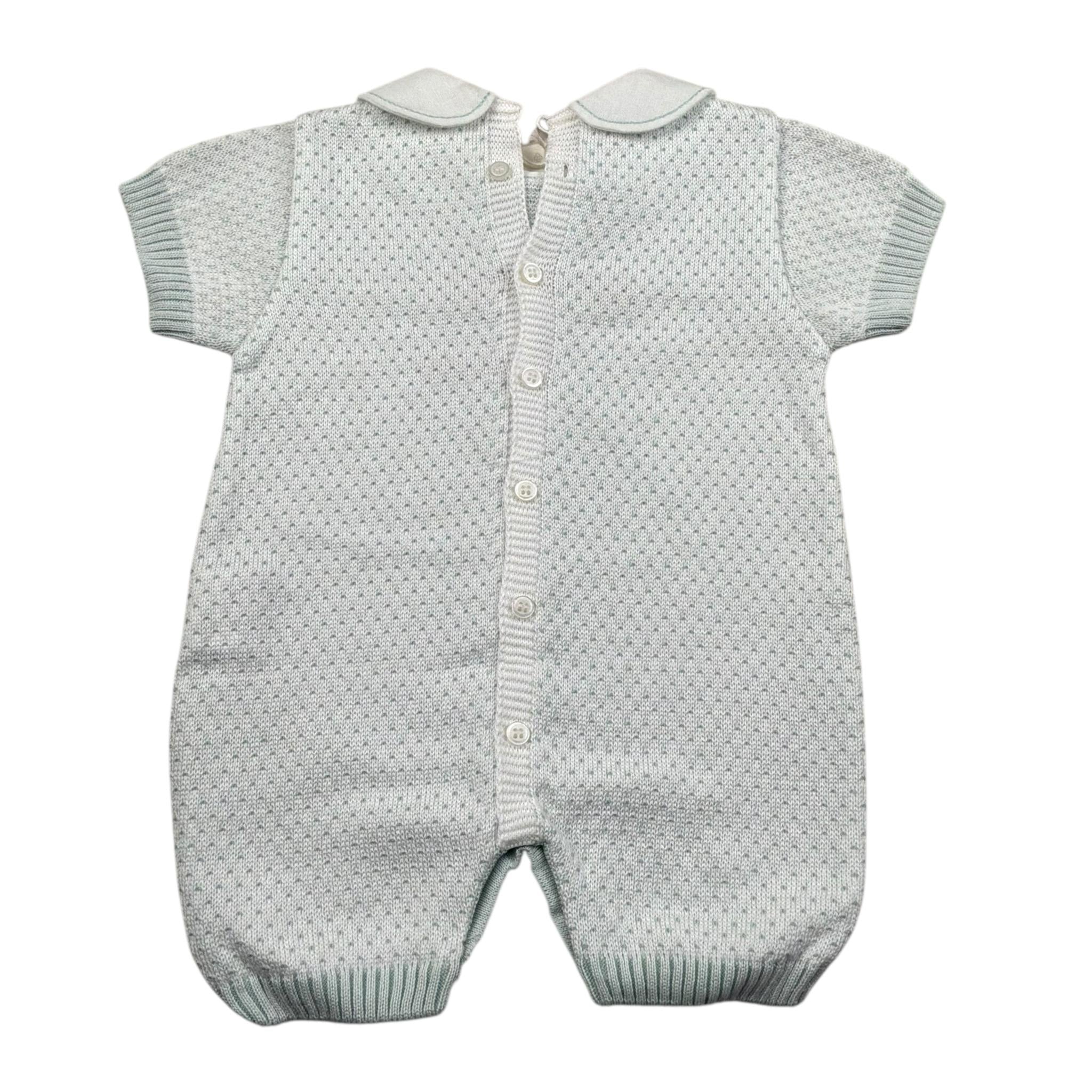 Marlu' Pagliaccetto Mezza Manica Tinta Unita per Neonato EB5415 BIANCO MARLU' 