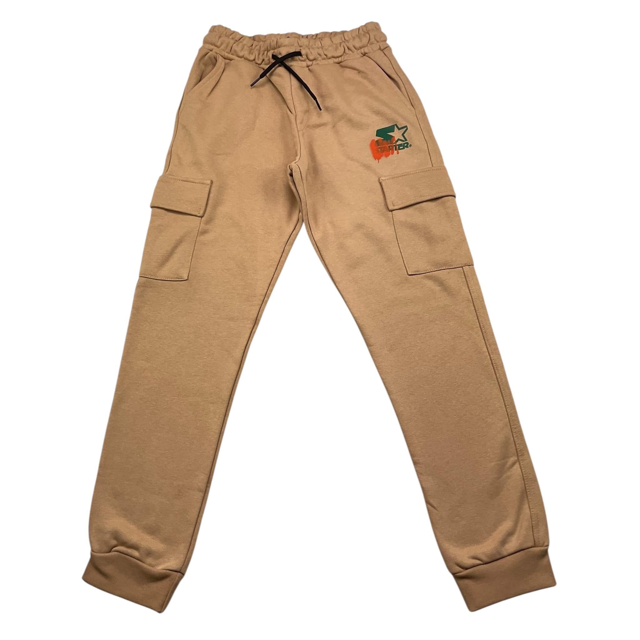 STARTER pantalone tuta tinta unita cn tasconi Beige per Bambino 1292 BEIGE STARTER 