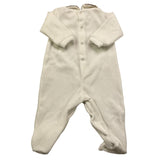 LALALU' tutina tinta unita in ciniglia Bianco per Neonata TCL6NX BIANCO LALALU' 