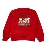 Daniele Alessandrini Crewneck Sweatshirt Solid Color with Red Print for Children