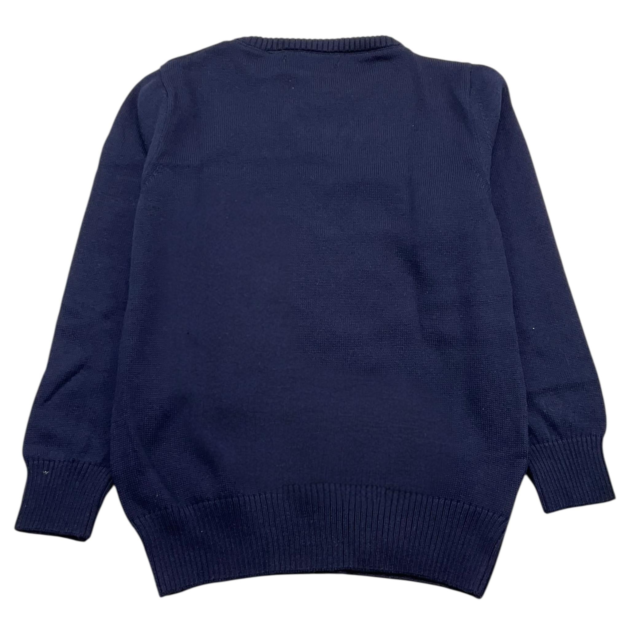 CESARE PACIOTTI maglia girocollo tinta unita con logo Blu per Bambino MGP5355B BLU CESARE PACIOTTI 