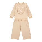 GUESS completo 2 pezzi felpa-pantalone tinta unita Beige per Bambina K4YG03KA6R4 BEIGE GUESS 