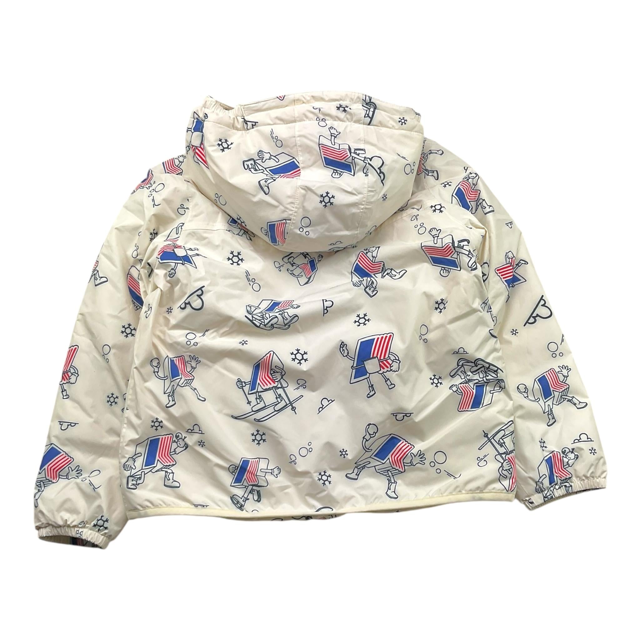 K-WAY giubbino tinta unita con zip e cappuccio Bianco per Bambino K1127IW BIANCO K-WAY 