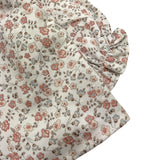 MARLU' camicia tinta unita con fantasia fiori Bianco per Neonata IG2031 BIANCO MARLU' 