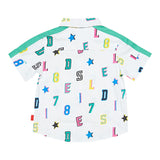 Diesel Shirt Half Sleeve Solid Color With Contrast Prints White For Newborn