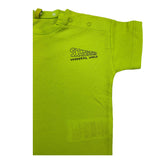 Losan Solid Color Crew Neck T-Shirt with Contrasting Prints Green for Newborns