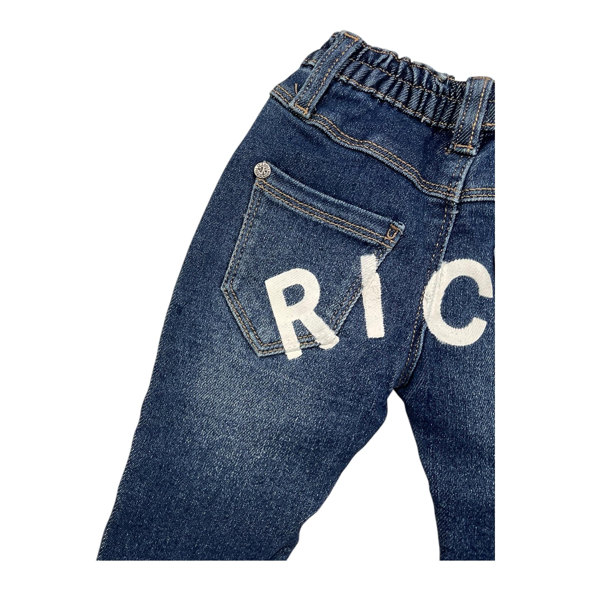 JOHN RICHMOND jeans tinta unita con elastico in vita Blu per Neonato RIA25125JE BLU JOHN RICHMOND 