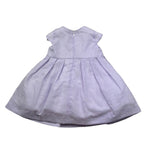 I Delfi Abito Giromanica Tinta Unita con Fiocco per Neonata 25P5077 LILLA I DELFI 