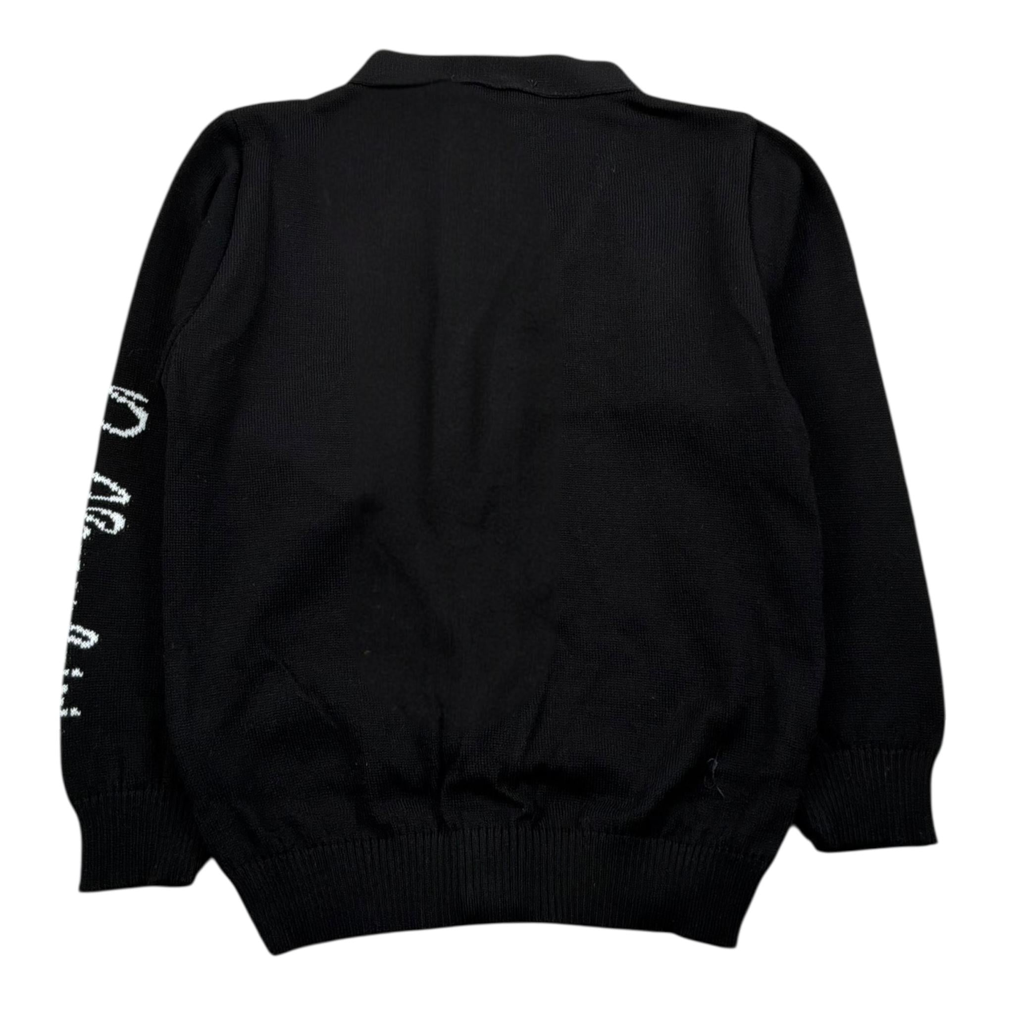 Daniele Alessandrini Cardigan Tinta Unita con Logo per Bambino 1291W00008 NERO DANIELE ALESSANDRINI 