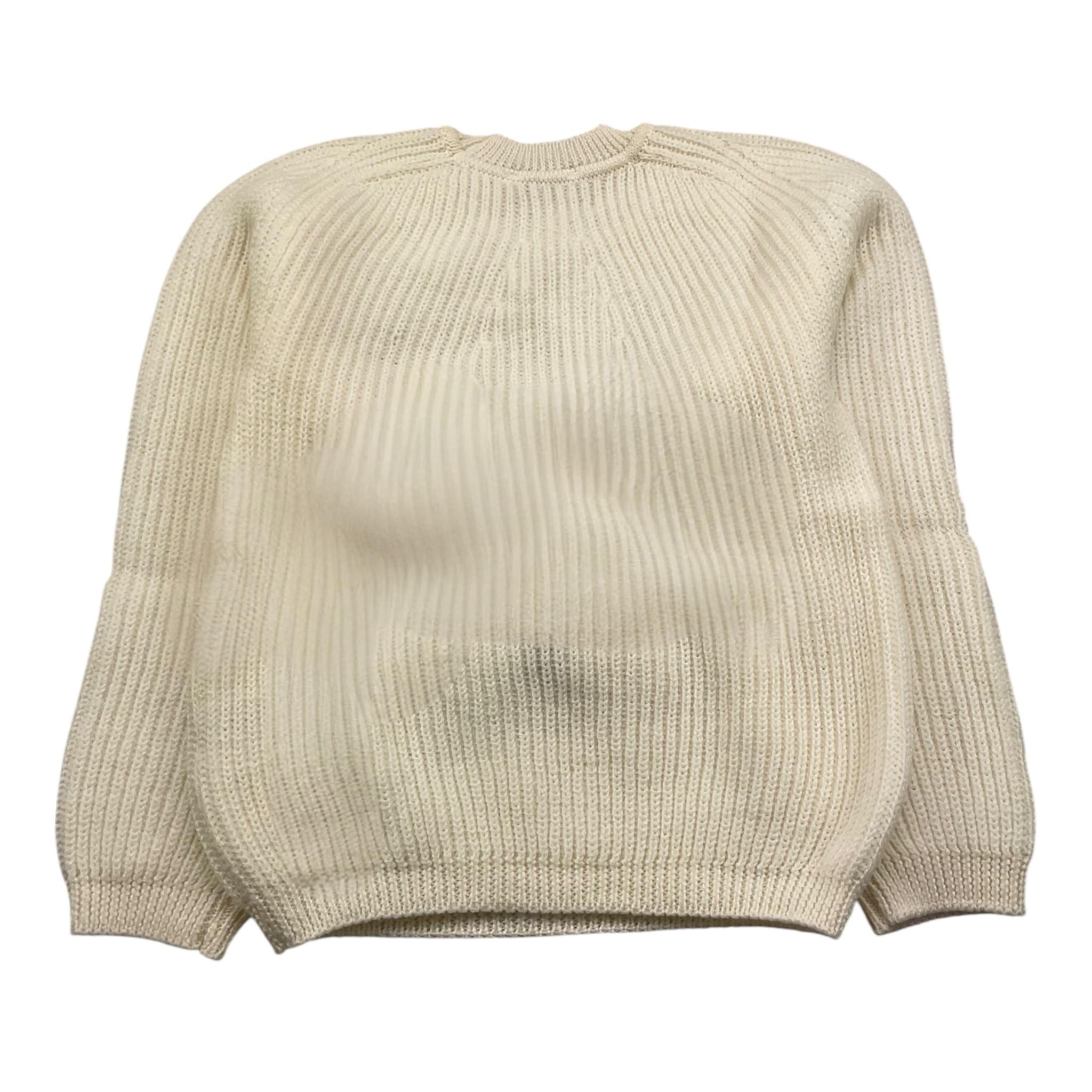 LE COCONNE maglia girocollo tinta unita con fiocchi Panna per Bambina LCN2326 PANNA LE COCONNE 