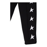 Golden Goose Pantalone Tuta Tinta Unita con Stampa Stelle per Bambina GKP01266 NERO GOLDEN GOOSE 