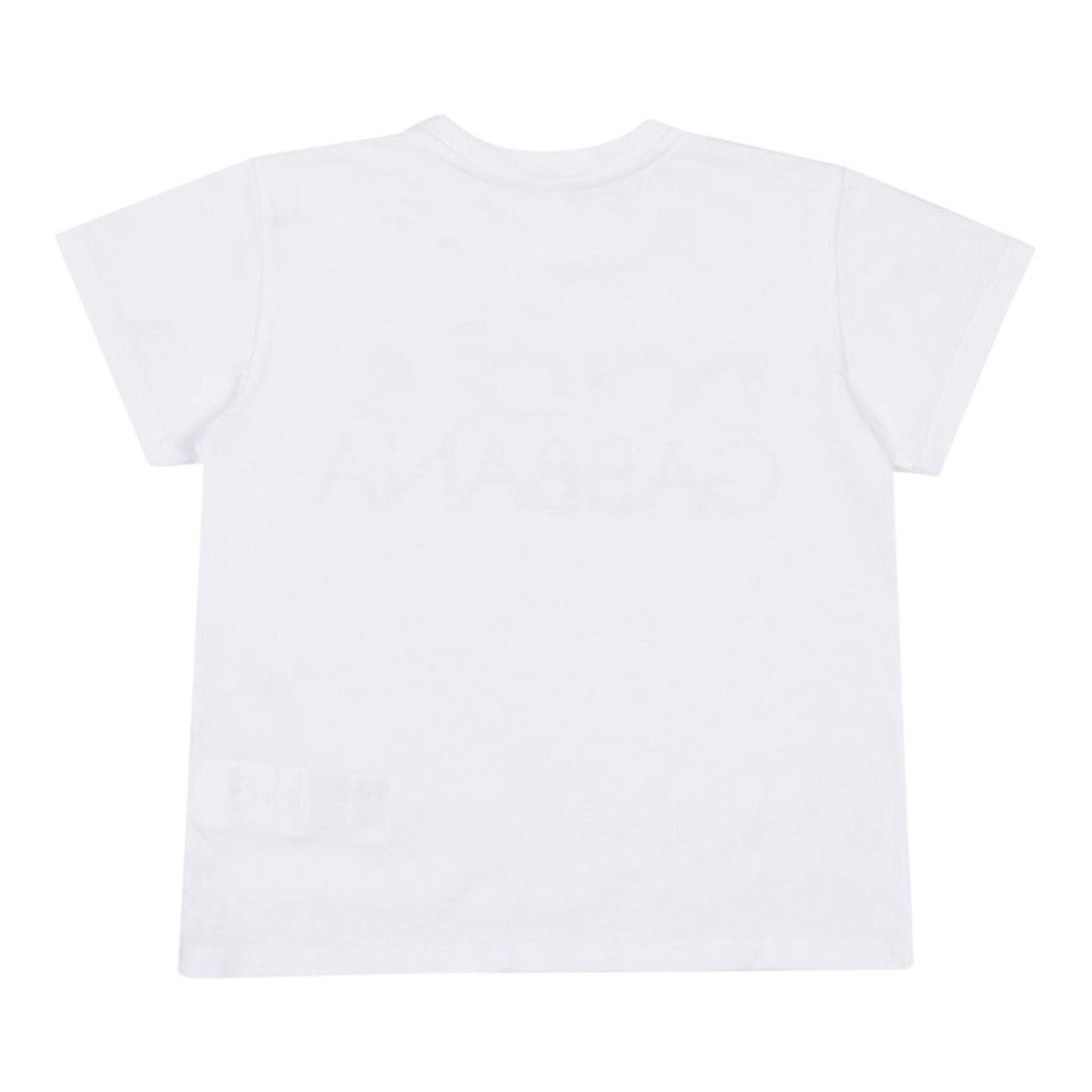 DOLCE & GABBANA t-shirt girocollo tinta unita con logo Bianco per Neonato L1JTEYG7KO0 BIANCO DOLCE & GABBANA 