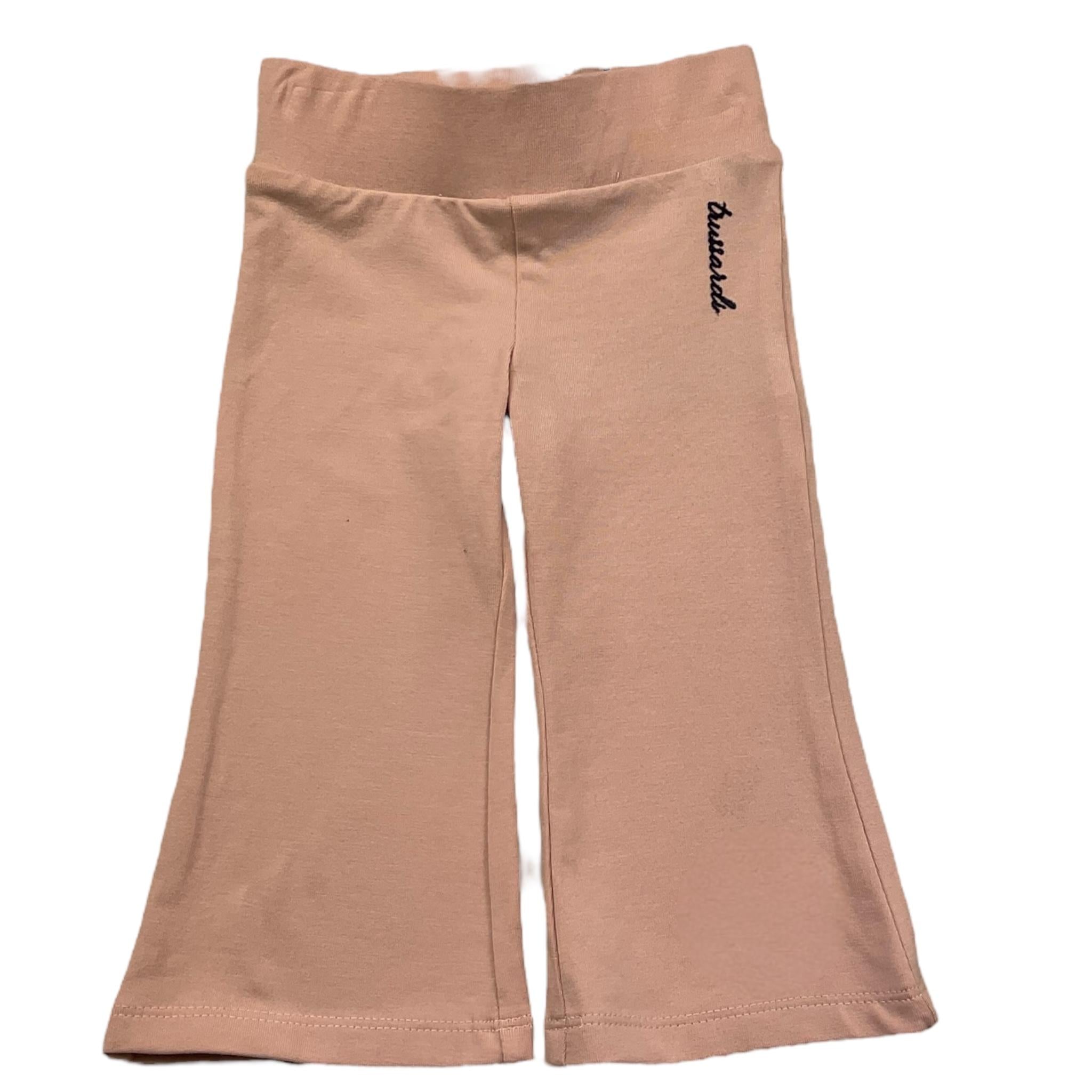 TRUSSARDI leggins tinta unita modello zampa Rosa per Neonata TIA25007 ROSA TRUSSARDI 