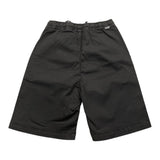 Paolo Pecora Solid Color Bermuda Shorts With Elastic Waist Black For Boys