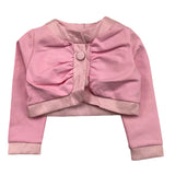 M+E' Solid Color Pink Baby Girl Shrug