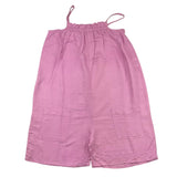 Losan Solid Color Short One-Piece Jumpsuit with Straps Lilac for Girls