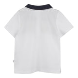 Boss Polo Mezza Manica Tinta Unita per Neonato J52098 BIANCO BOSS 